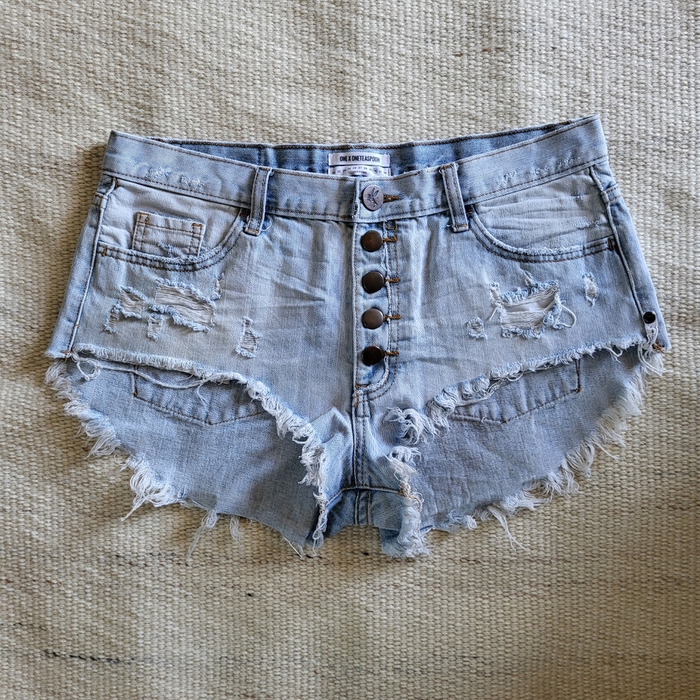 One Teaspoon Roller Denim Shorts Size 30